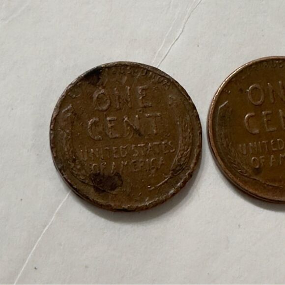 1951D & 1952D Wheat Penny Rare Coins - Picture 8 of 11
